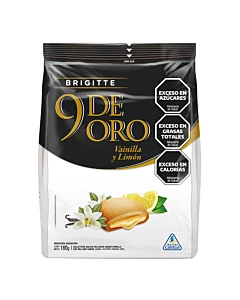 Galletas Dulces 9 De Oro Vainilla Rellenas De Limón 160gr