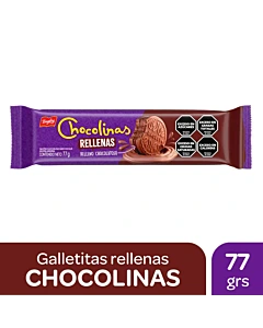 Galletitas Dulces Chocolinas Rellenas 77 G