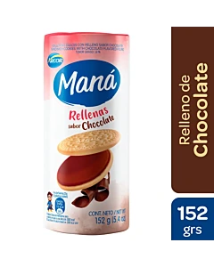 Galletitas Rellenas Vainilla Con Chocolate Mana 152 Gr
