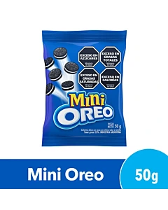 Galletitas Oreo Mini Rellenas Con Crema Sabor Original 50 G