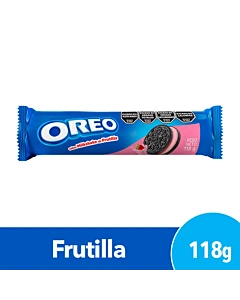 Galletitas Oreo Rellenas Con Crema De Frutilla 118 G