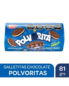 Galletitas Polvorita Chocolate Rellenas Vainilla 81gr