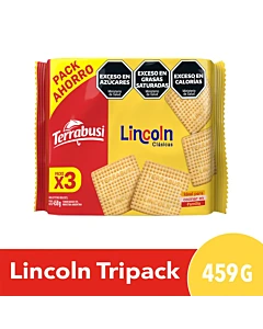 Galletitas Lincoln Clásicas 3u 459g