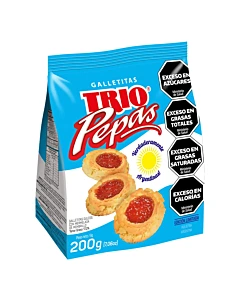Galletitas Dulces Trio Pepas 200 G