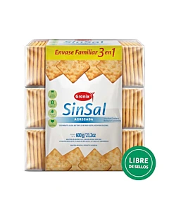 Galletitas Granix Sin Sal 3 En 1 600 G