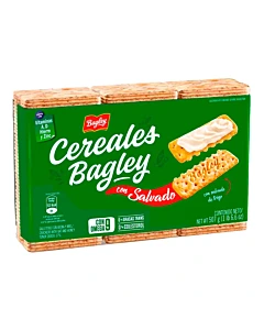 Galletitas Con Salvado Cereales Bagley Tripack 507g