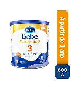 Leche Infantil En Polvo Sancor Bebé 3 Advanced En Lata 800 G