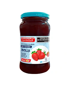 Mermelada Cormillot Frutilla Light Sin Azúcar 390 Gr