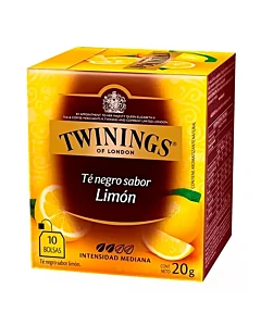 Té Twinings Negro Sabor Limón 10 Saquitos