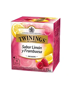 Té Twinings Sabor Limón Y Frambuesa 10 Saquitos