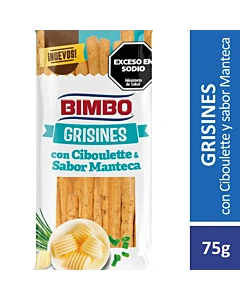 Grisines Bimbo Manteca Y Ciboulette 75 G