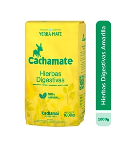 Yerba Mate Cachamate Hierbas Digestivas Amarilla 1 Kg