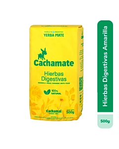 Yerba Mate Cachamate Hierbas Digestivas Amarilla 500 G