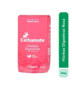 Yerba Mate Cachamate Hierbas Digestivas Rosa 500 G