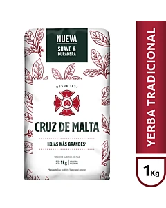 Yerba Mate Cruz De Malta Tradicional Sin Tacc 1 Kg