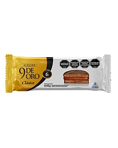 Alfajores 9 De Oro Clásicos 6 U 270 G