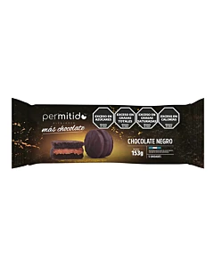 Alfajor Permitido Más Chocolate Negro 5u 153g
