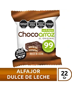 Alfajor De Arroz Chocoarroz Dulce De Leche 22 G