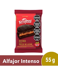 Alfajor Terrabusi Chocolate Intenso Sin Gluten 55 G