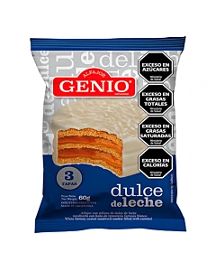 Alfajor Genio Blanco Triple 60 G