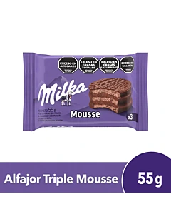 Alfajor Milka Mousse Triple 55 G