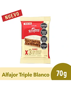 Alfajor Terrabusi Triple Blanco 70 G