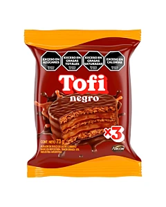 Alfajor Tofi Negro Triple 73g