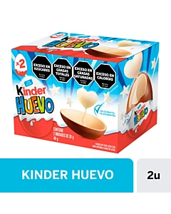 Huevo Kinder Chocolate Sorpresa 2u 20 G