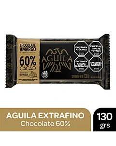 Tableta De Chocolate Aguila Cacao 60% 130 G
