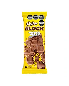 Tableta De Chocolate Block Con Maní 300 G