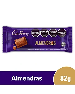 Tableta De Chocolate Cadbury Almendras 82 G