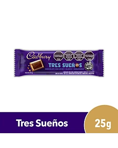 Tableta De Chocolate Cadbury Tres Sueños 25 G