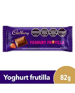 Tableta De Chocolate Cadbury Yoghurt Frutilla 82 G