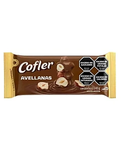 Tableta De Chocolate Cofler Con Avellanas 140 G
