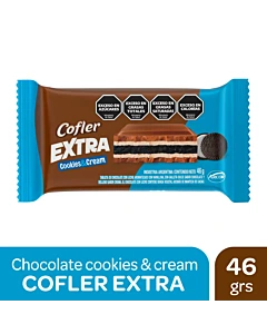 Tableta De Chocolate Cofler Extra Cookies & Cream 46 G