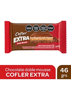 Tableta De Chocolate Cofler Extra Doble Mousse 46 G