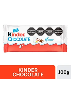 Tableta De Chocolate Kinder 100 G
