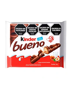 Tableta De Chocolate Kinder Bueno 3 U 129 G