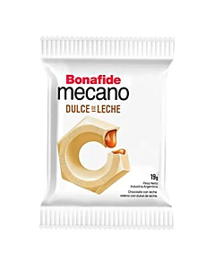 Chocolate Blanco Mecano Relelno Con Dulce De Leche 19 G