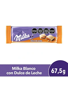 Chocolate Milka Blanco Relleno Dulce De Leche 67,5 G
