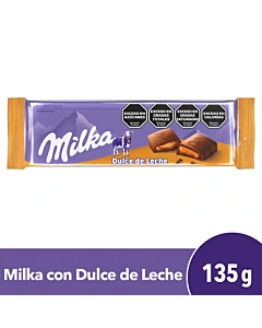 Chocolate Milka Relleno Dulce De Leche 135 G
