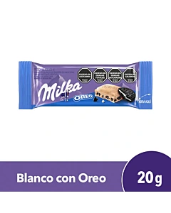 Tableta De Chocolate Milka Blanco Con Oreo 20 G