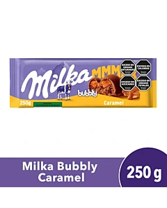 Tableta De Chocolate Milka Bubbly Caramel 250 G