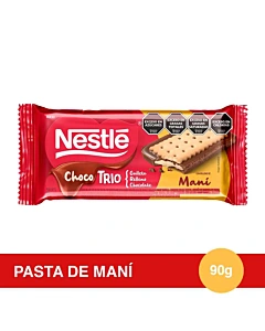 Tableta De Chocolate Nestle Chocotrío Pasta De Maní 90 G