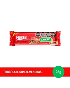 Tableta De Chocolate Nestlé® Con Almendras 25 G