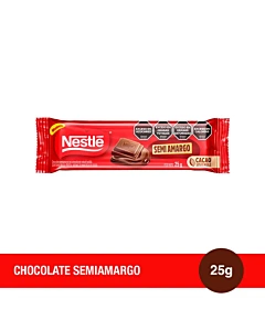 Tableta De Chocolate Nestlé® Semi Amargo 25 G