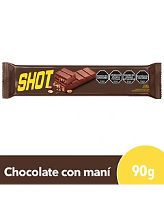 Tableta De Chocolate Shot Con Man&iacute; 90 G