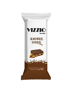 Tableta De Chocolate Con Almendras Vizzio 100g