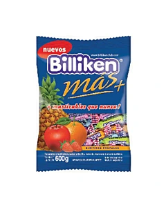 Caramelo Masticable Frutal Billiken 600 Gr
