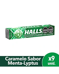 Caramelos Halls Menta Lyptus 25,2 G